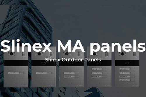 Slinex MA серия: одна стильная панель для нескольких абонентов